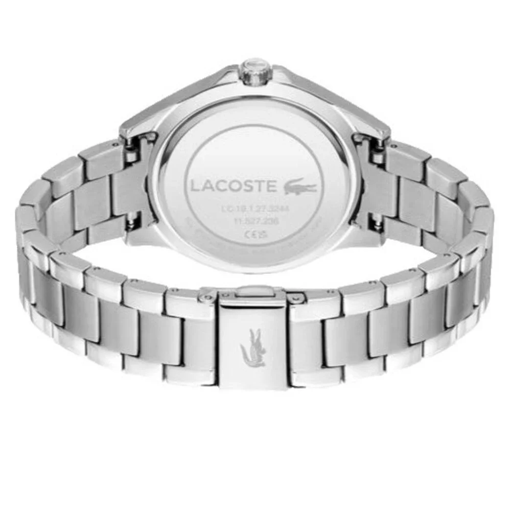 LACOSTE 2001222 SILVER DIAL & STAINLESS STEEL BRACELET 38MM WOMENS WATCH